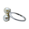 BAGUE OR BLANC 18CT 3.11GRS T54
