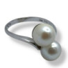 BAGUE OR BLANC 18CT 3.11GRS T54