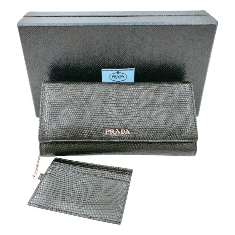 PRADA 1MH132 LEZARD NOIR PRADA 1MH132 LEZARD NOIR