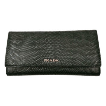 PRADA 1MH132 LEZARD NOIR