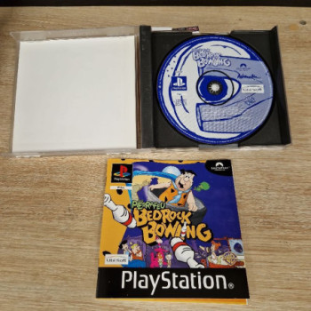 LES PIERRAFEU: BEDROCK BOWLING - PS1 (PAL) + NOTICE