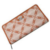 MK Hudson Empire Logo Jacquard Wallet - Luggage Brown - Michael Kors