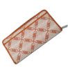 MK Hudson Empire Logo Jacquard Wallet - Luggage Brown - Michael Kors