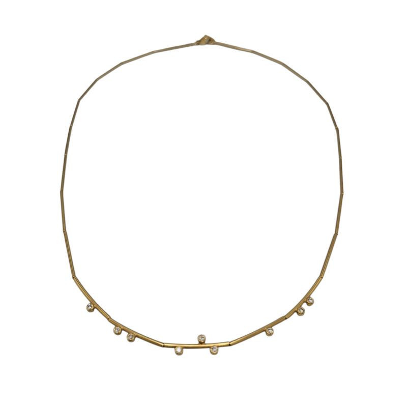 COLLIER OR 18CT ET DIAMANTS HENRICH & DENZEL 7.2GR COLLIER OR 18CT ET DIAMANTS HENRICH & DENZEL 7.2GR