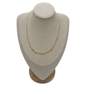 COLLIER OR 18CT ET DIAMANTS HENRICH & DENZEL 7.2GR