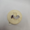 BAGUE OR BLANC 18CTS ET DIAMANTS  7.20GRS T.53