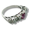BAGUE OR 18CT 2.09GR DIAMANT RUBI