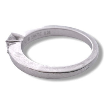 BAGUE CARTIER  DIAMANT PT950 T50 5.35GR  DIAMANT 0.28