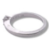 BAGUE CARTIER  DIAMANT PT950 T50 5.35GR  DIAMANT 0.28