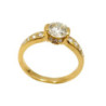 bague or diamant 18k 3.04 gr