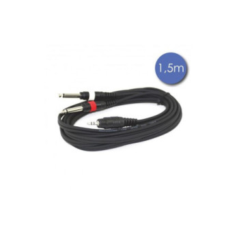 CABLE POWER MINI JACK ST / JACK MONO 1,5M CAB 2064