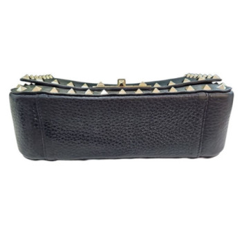 SAC A MAIN VALENTINO GARAVANI ROCKSTUD BLACK LEATHER