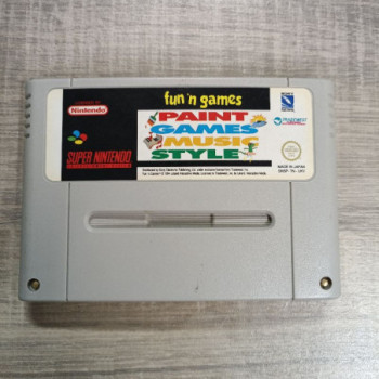 FUN N GAMES PAINT GAMES MUSIC STYLE SNES SANS BOITE