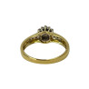 BAGUE OR JAUNE 18K ET DIAMANTS 4.64GRS