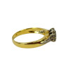 BAGUE OR JAUNE 18K ET DIAMANTS 4.64GRS