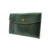 POCHETTE HERMES LEZARD VERT