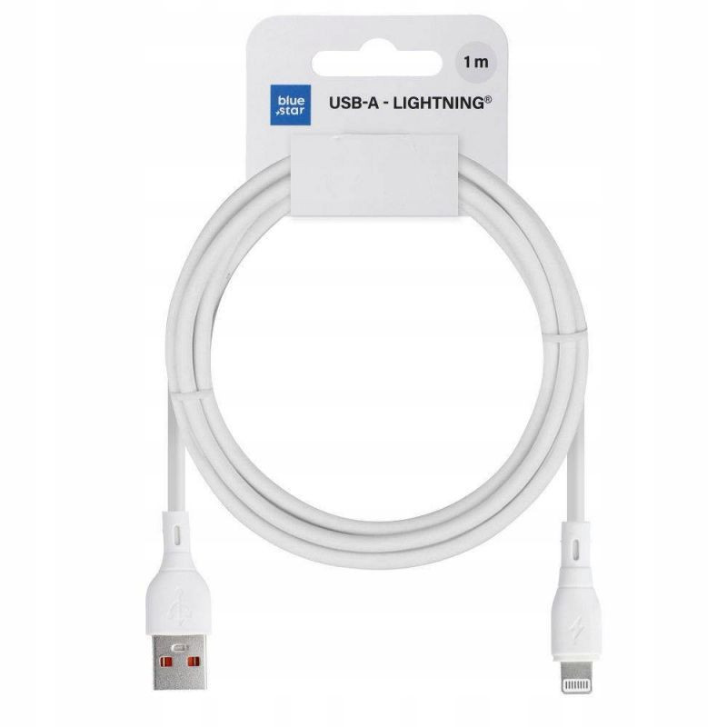 CABLE BLUE STAR USB A - LIGHTNING  1M