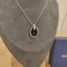 COLLIER SWAROVSKI ROND NOIR