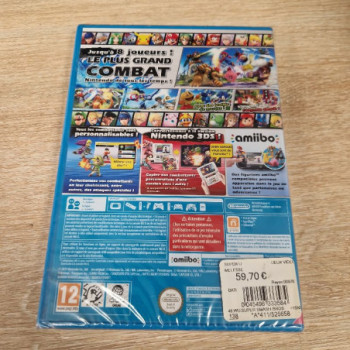 SUPER SMASH BROS WII U NEUF SOUS BLISTER