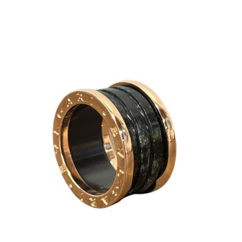 BAGUE BULGARI BZERO OR ROSE MARBRE TAILLE 52