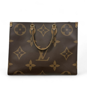 SAC LOUIS VUITTON CABAS ON THE GO GM MONOGRAM REVERSE