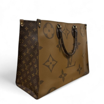 SAC LOUIS VUITTON CABAS ON THE GO GM MONOGRAM REVERSE