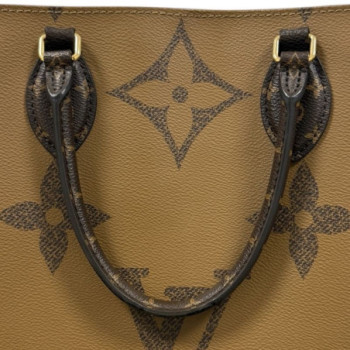 SAC LOUIS VUITTON CABAS ON THE GO GM MONOGRAM REVERSE