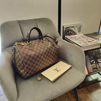 SAC A MAIN LOUIS VUITTON 30 DAMIER + BANDOULIERE