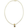 COLLIER+PENDENTIF OR14CT+DIAMS 8.08GRS