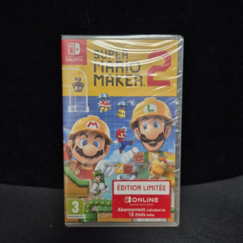 SUPER MARIO MAKER 2 12 MOIS ONLINE SWITCH NEUF/BLISTER
