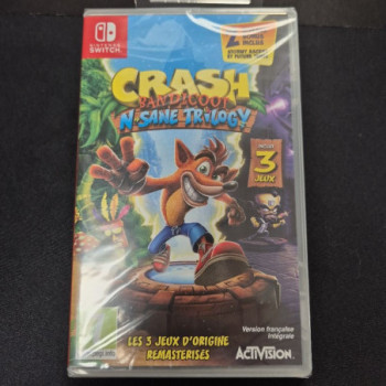 CRASH BANDICOOT N SANE TRILOGY SWITCH NEUF/BLISTER