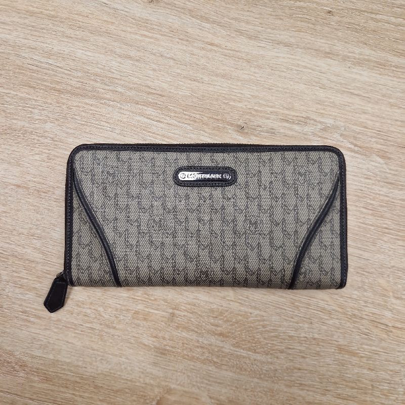 PORTEFEUILLE MONTBLANC TOILE BRUN