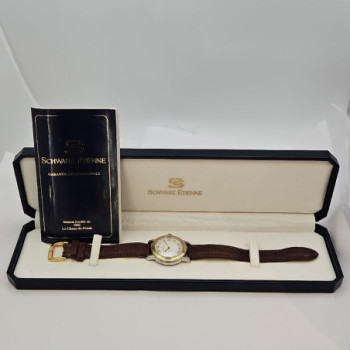 SCHWARZ ETIENNE OR ACIER QUARTZ 29MM