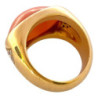 BAGUE OR JAUNE 18CT T50 +DIAMS 17.12GRS