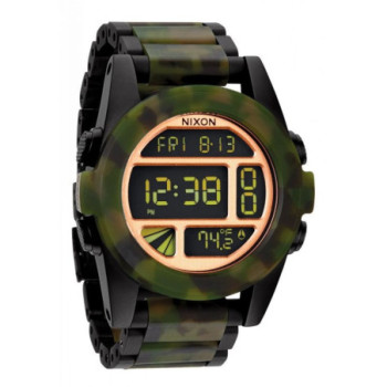 Mens Nixon the Unit Ss Alarm Chronograph Watch