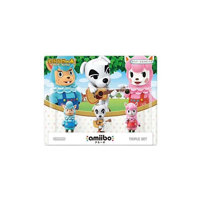 NINTENDO AMIIBO - ANIMAL CROSSING - 3-PACK JAPAN IMPORT KAIZO TOTAKEKE LISA - K.K. CYRUS REESE NINTENDO AMIIBO - ANIMAL CROSSING - 3-PACK JAPAN IMPORT KAIZO TOTAKEKE LISA - K.K. CYRUS REESE