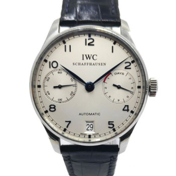 IWC PORTUGIESER AUTOMATIC 7 DAYS SILVER DIAL IW500705 44MM