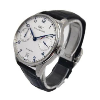 IWC PORTUGIESER AUTOMATIC 7 DAYS SILVER DIAL IW500705 44MM