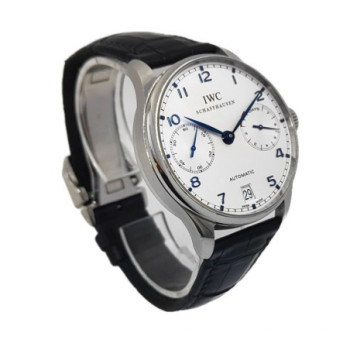 IWC PORTUGIESER AUTOMATIC 7 DAYS SILVER DIAL IW500705 44MM