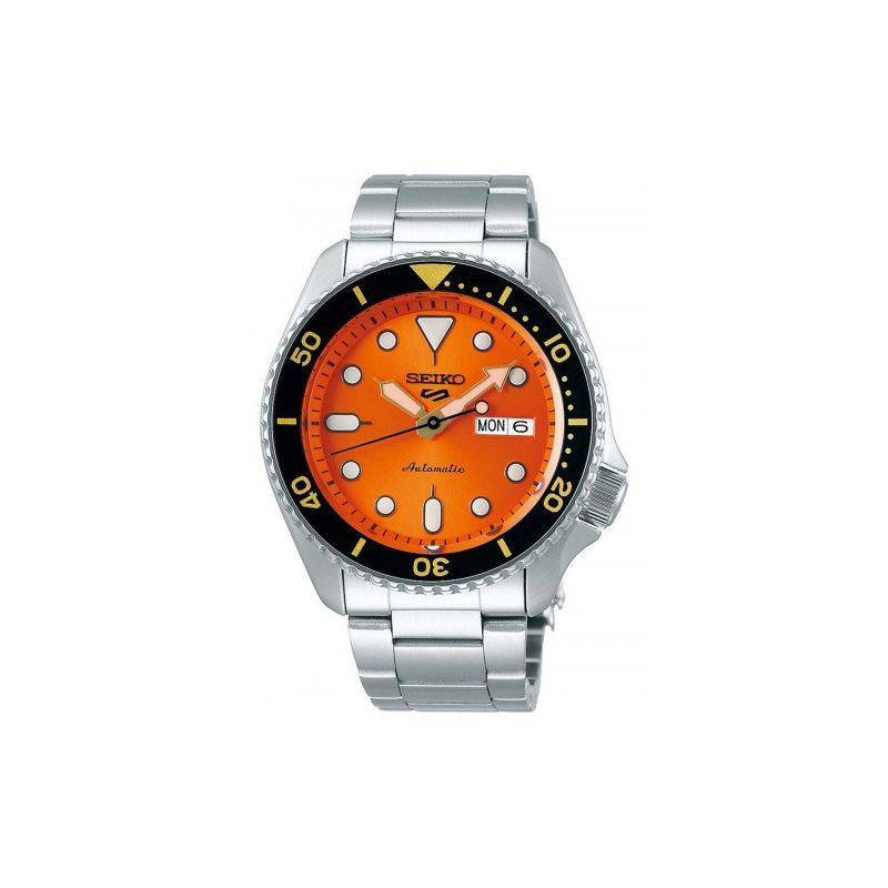 SRPD59K1 100 M SEIKO Mens 5 Sports Automatic Watch, ORANGE SRPD59K1 100 M SEIKO Mens 5 Sports Automatic Watch, ORANGE