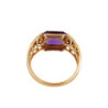 BAGUE OR ROSE 18CT 3.49GR AMETH DMT