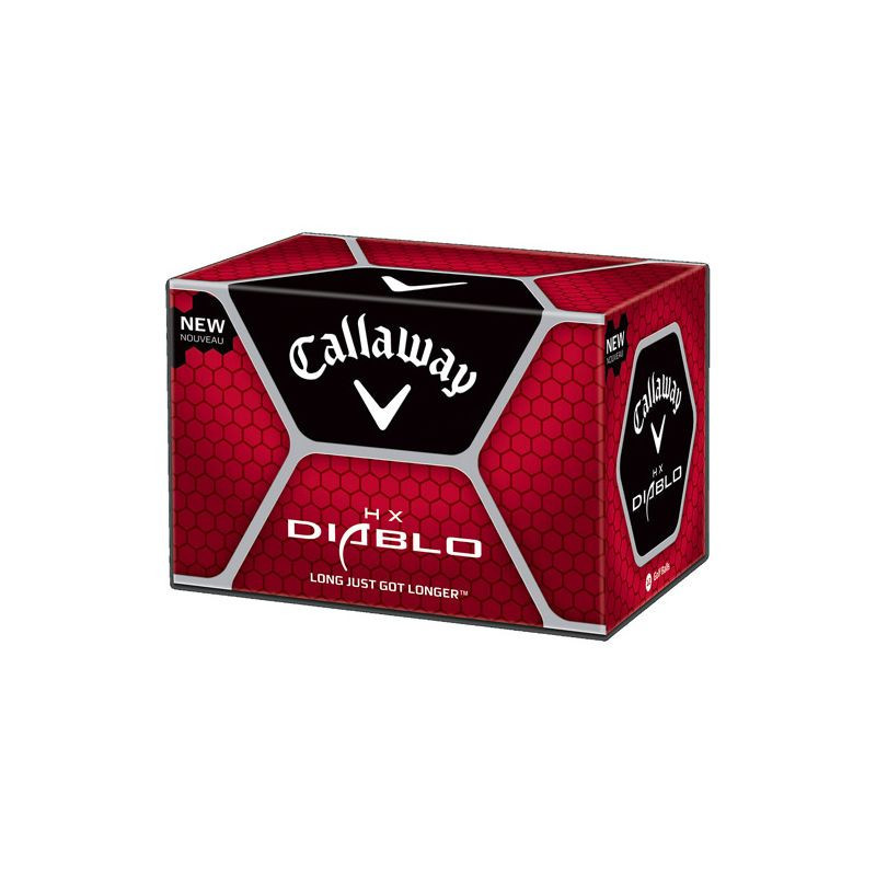 BALLE DE GOLF CALLAWAY HEX DIABLO GOLF BALLS 12 PACK