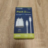 MOXIE PACK 2 PIECES MINI CHARGEUR RAPIDE 20W + CABLE LIGHTNING