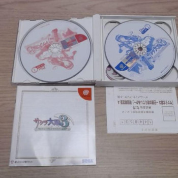 SAKURA TAISEN 3 PARIS HA MOETE IROKA DREAMCAST JAP