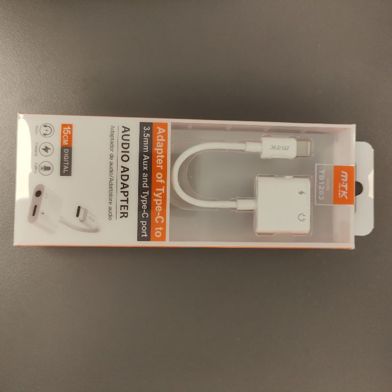 MTK ADAPTATEUR TYPE C VERS JACK 3.5MM + TYPE C 15CM MTK ADAPTATEUR TYPE C VERS JACK 3.5MM + TYPE C 15CM
