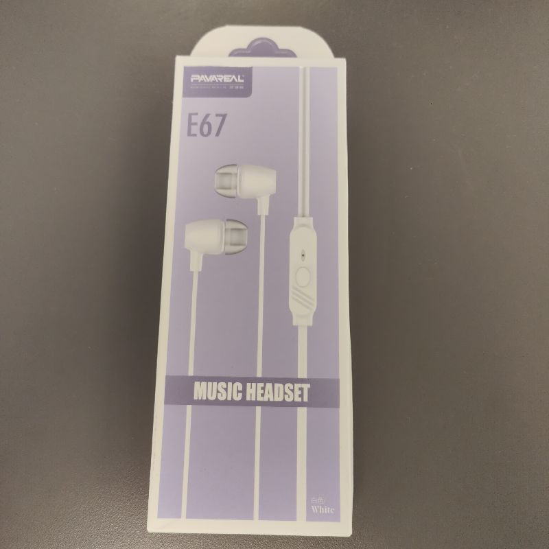 ECOUTEURS FILAIRE JACK PAVAREAL E67 BLANC