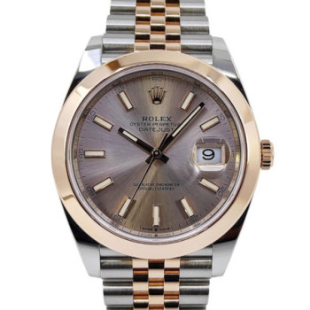ROLEX DATEJUST 41 TWO TONE EVEROSE SUNDUST DIAL