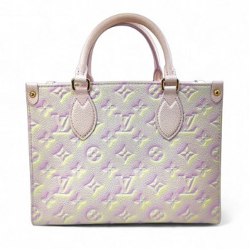 SAC A MAIN LOUIS VUITTON ON THEGO PM LIGHT PINK MONOGRAM