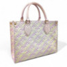 SAC A MAIN LOUIS VUITTON ON THEGO PM LIGHT PINK MONOGRAM