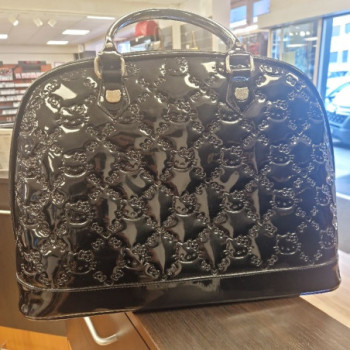 SAC DE VOYAGE HELLO KITTY NOIR VERNIS ET ROSE